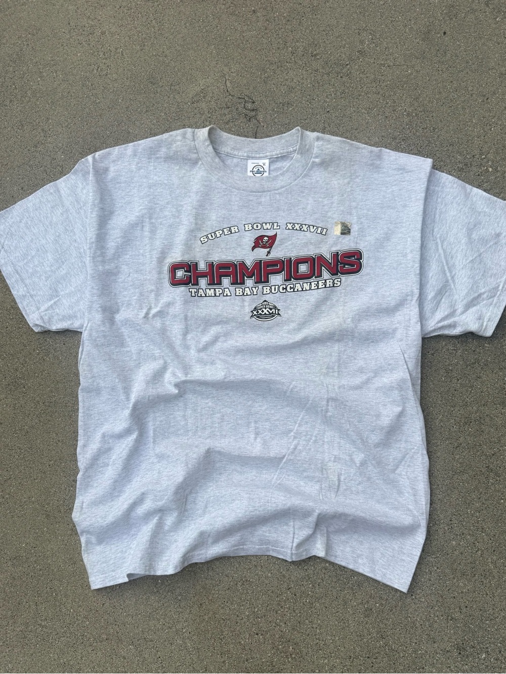 Delta Tampa Bay Buccaneers Champions Gray T-Shirt